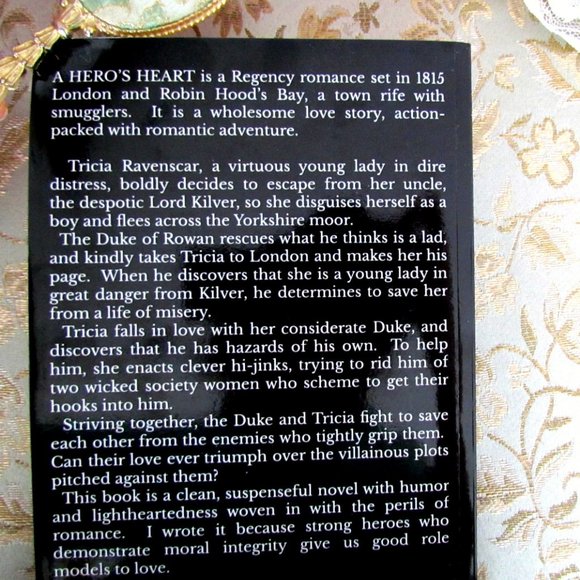 REGENCY NOVEL: A HERO'S HEART by MELLYORA ASHLEY, SMUGGLING ADVENTURE, ROMANCE - Picture 2 of 10